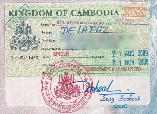 du lịch campuchia có cần xin visa không?
