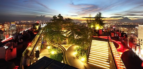 4 quán bar sân thượng tuyệt vời nhất ở singapore
