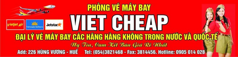 7 phòng vé, đại lý bán vé máy bay uy tín nhất tại huế