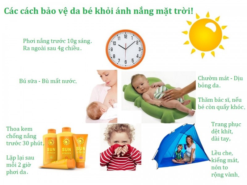 10 Bí quyết chăm sóc trẻ sơ sinh tốt nhất vào mùa hè nắng nóng