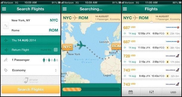 android,  10 ứng dụng đặt vé máy bay tốt nhất trên smartphone