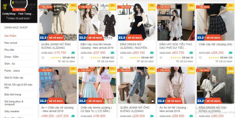 8 website bán hàng thời trang uy tín nhất ở việt nam hiện nay