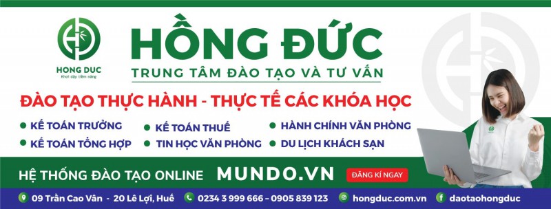 10 trung tâm đào tạo và dạy học kế toán thực hành tốt nhất tại Đà Nẵng