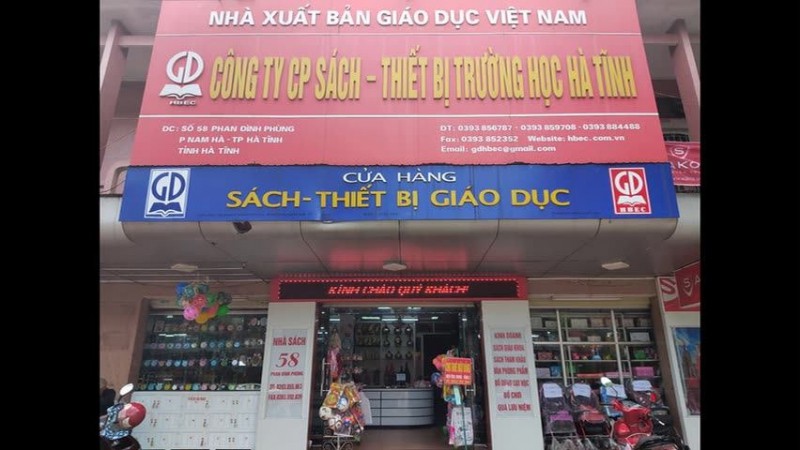 5 nhà sách được yêu thích nhất tỉnh hà tĩnh