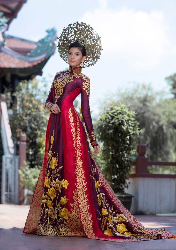 8 quốc phục Việt Nam rực rỡ trong các cuộc thi hoa hậu Hoàn vũ Quốc tế