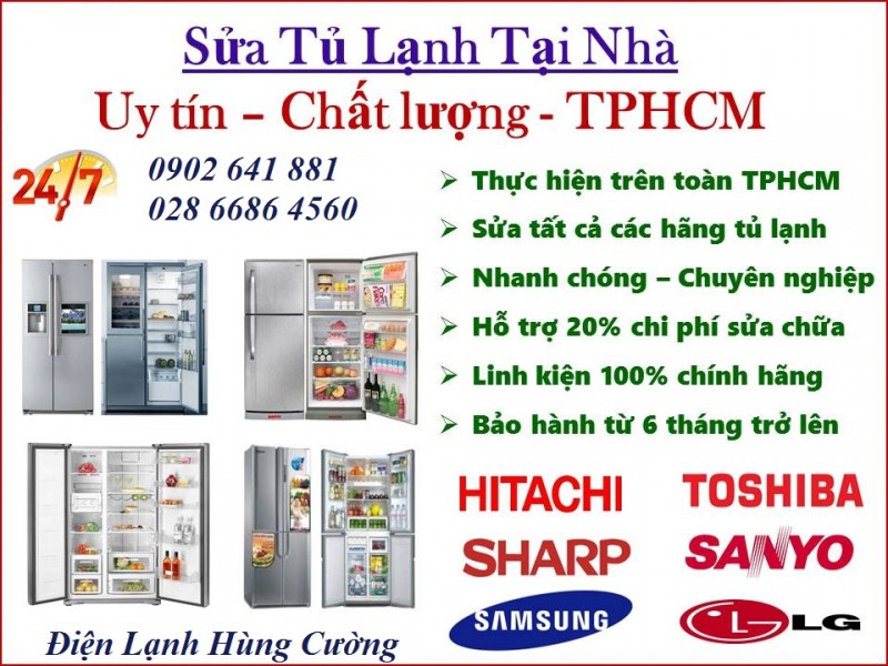 12 dịch vụ sửa tủ lạnh tại nhà uy tín nhất tại tp hcm