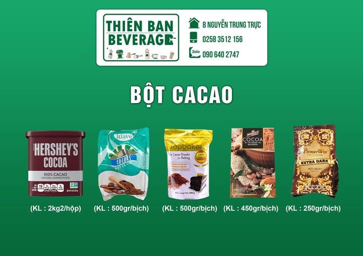 7 địa chỉ bán bột cacao nguyên chất tốt nhất tp. nha trang, khánh hòa