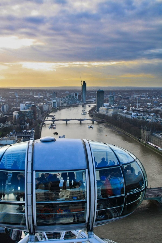 đi London Eye Ngắm London