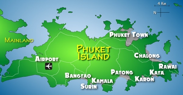 du lịch phuket, du lịch phuket nên ở đâu, đặt phòng khu vực nào tốt nhất?