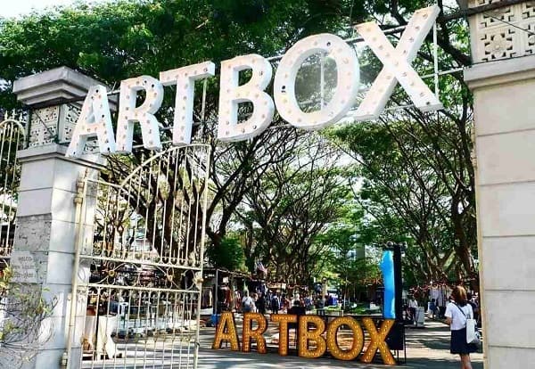 đột nhập chợ đêm artbox bangkok, chợ container siêu độc đáo
