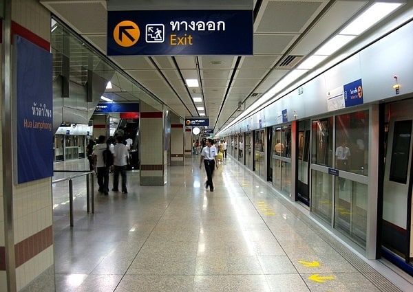 du lịch bangkok, hướng dẫn cách đi tàu điện ngầm mrt ở bangkok, thái lan