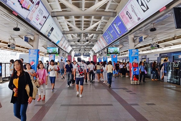du lịch bangkok, hướng dẫn cách đi tàu điện bts (sky train) ở bangkok, thái lan