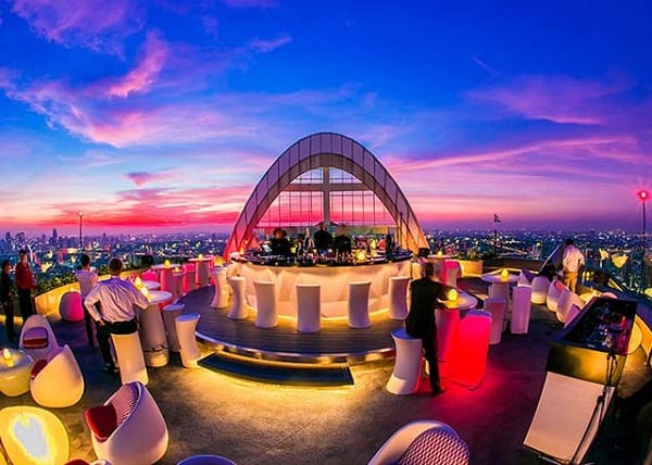 review siêu chi tiết 5 quán bar tầng thượng đẹp nhất ở bangkok