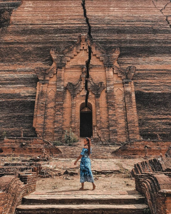 bảo tháp mingun pahtodawgyi, bảo tháp mingun pahtodawgyi - tàn tích đẹp huyền bí trên đất myanmar