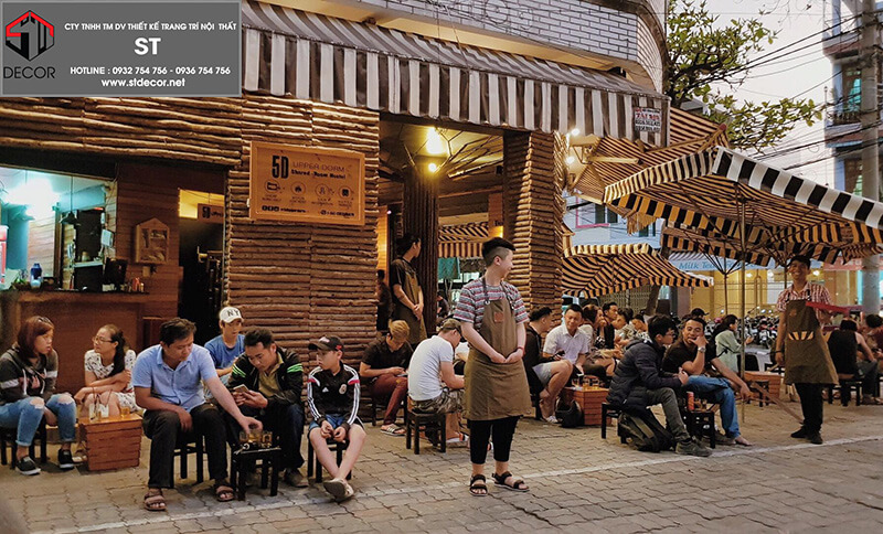 6 mẫu thiết kế quán cà phê vỉa hè đẹp nhất hiện nay 2020