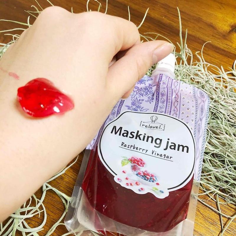 [SIÊU HOT 40% OFF] Phát cuồng vì mặt nạ dưỡng da relavel. Raspberry Vinegar Masking Jam