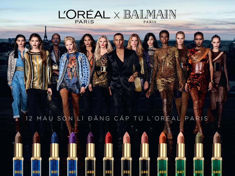 Cá tính hơn, thời thượng hơn với BST son L’Oreal Paris Color Riche Lipstick x Balmain Paris Collection