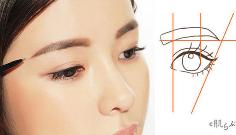  make up (823),  trang diem (842), học cách vẽ chân mày cho người mới bắt đầu đẹp tự nhiên