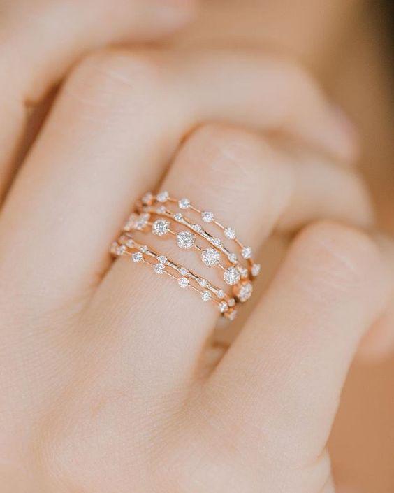 Các mẫu nhẫn vàng kiểu nữ độc đáo, sang trọng dành tặng bạn gái - JEMMIA  DIAMOND