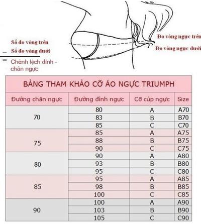 tư vấn cách chọn size áo lót triumph chuẩn đét – ai cũng nên biết