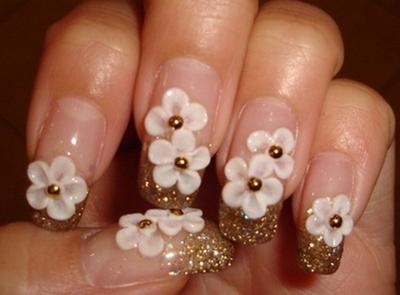  xu huong (635),  nails (188),  lam dep (995), đẹp “ná thở” trước 10 mẫu nail hoa nổi khiến tim “loạn nhịp”