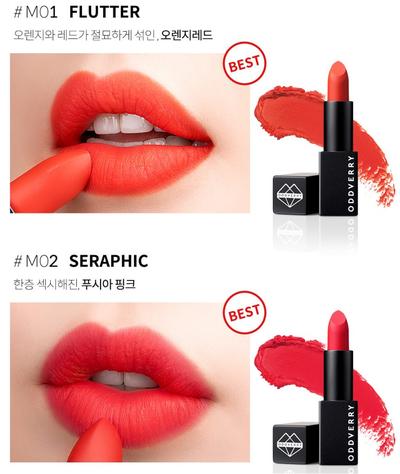 son oddverry color holic matte lipstick – thỏi son siêu lì đến từ hàn quốc.