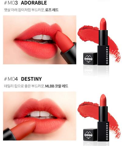 son oddverry color holic matte lipstick – thỏi son siêu lì đến từ hàn quốc.