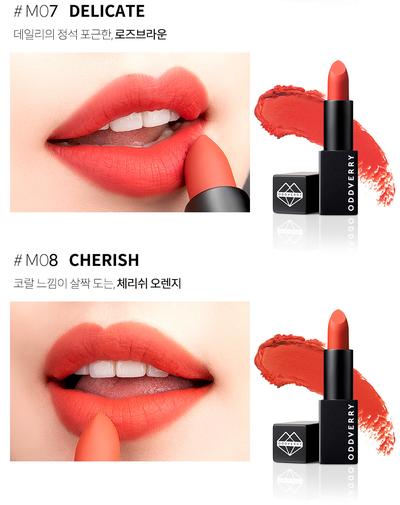 son oddverry color holic matte lipstick – thỏi son siêu lì đến từ hàn quốc.