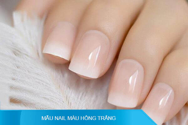 những mẫu nail màu hồng đẹp