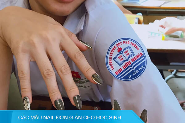 Tham khảo 50 mẫu nail đơn giản cho học sinh sinh viên đến trường