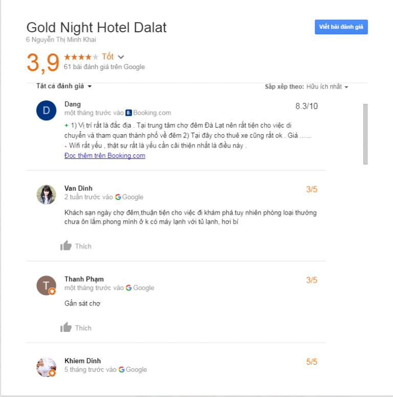 kinh nghiệm, review khách sạn gold night đà lạt giá rẻ, tiện nghi