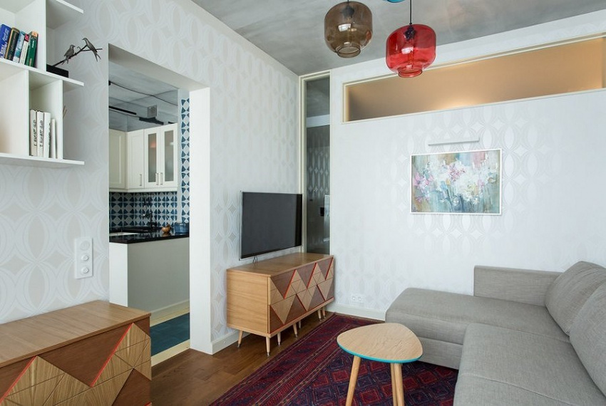 , căn hộ được thiết kế theo phong cách cổ điển những năm 1950
