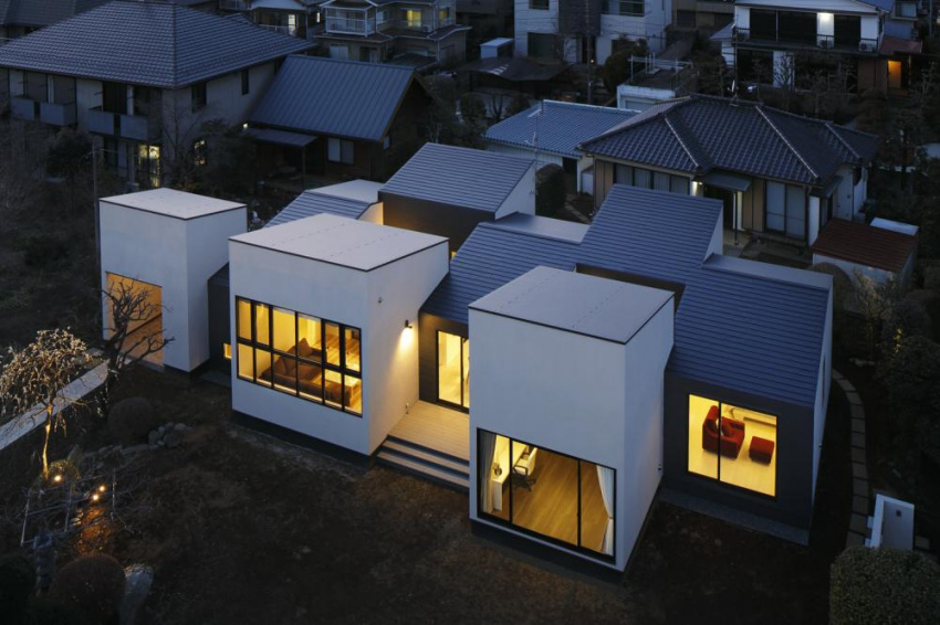 Không gian sống vừa chung vừa riêng trong ngôi nhà dành cho đại gia đình ở Nhật