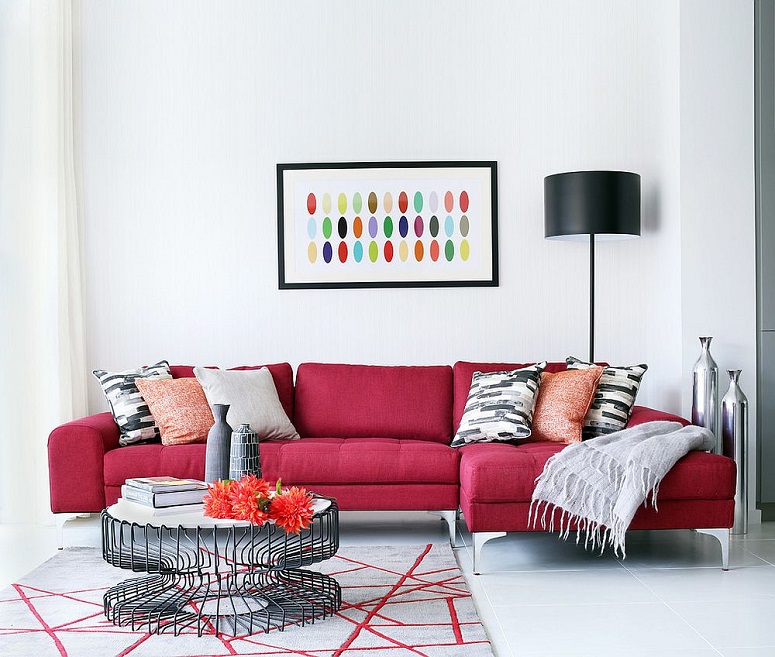 Ghế sofa màu đậm dần trở thành xu hướng nội thất phòng khách hiện đại