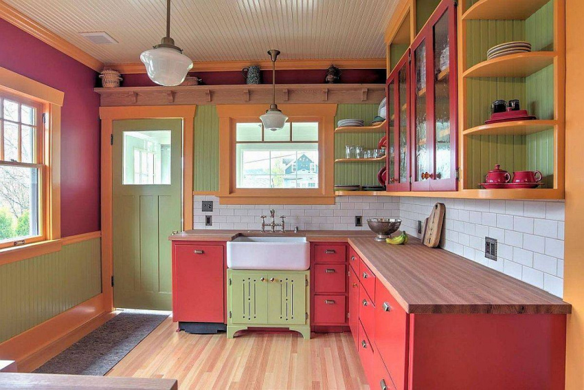 , cập nhật 4 xu hướng màu sắc phòng bếp mùa thu 2021