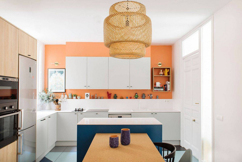 , cập nhật 4 xu hướng màu sắc phòng bếp mùa thu 2021