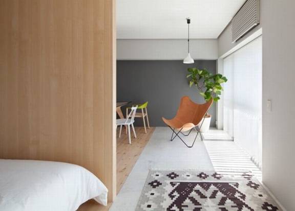 , phong cách nội thất tối giản trong căn hộ kiểu nhật