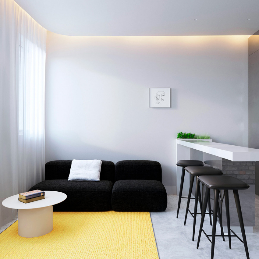 3 mẫu thiết kế nội thất căn hộ nhỏ dưới 60m2 đẹp mãn nhãn