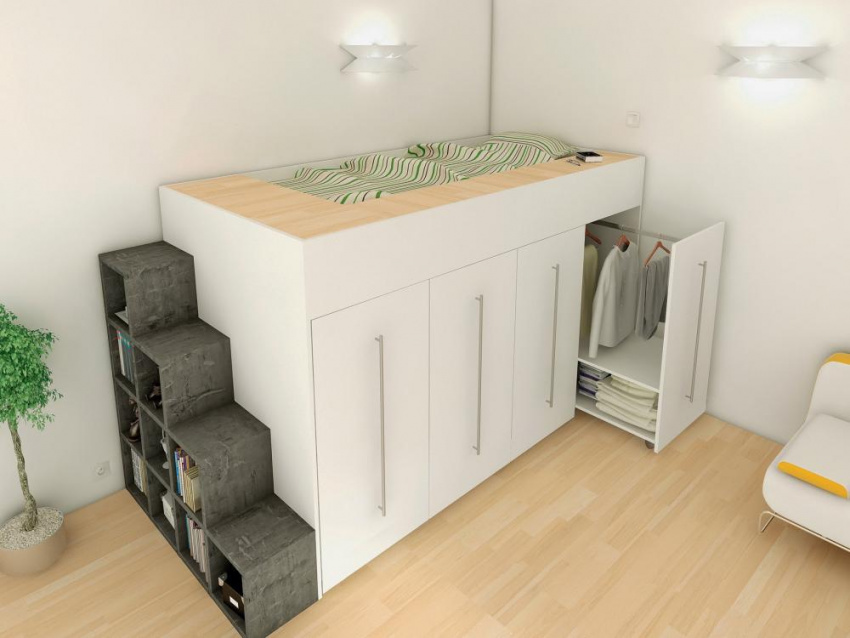, những mẫu giường gác xép thông minh dành cho nhà nhỏ