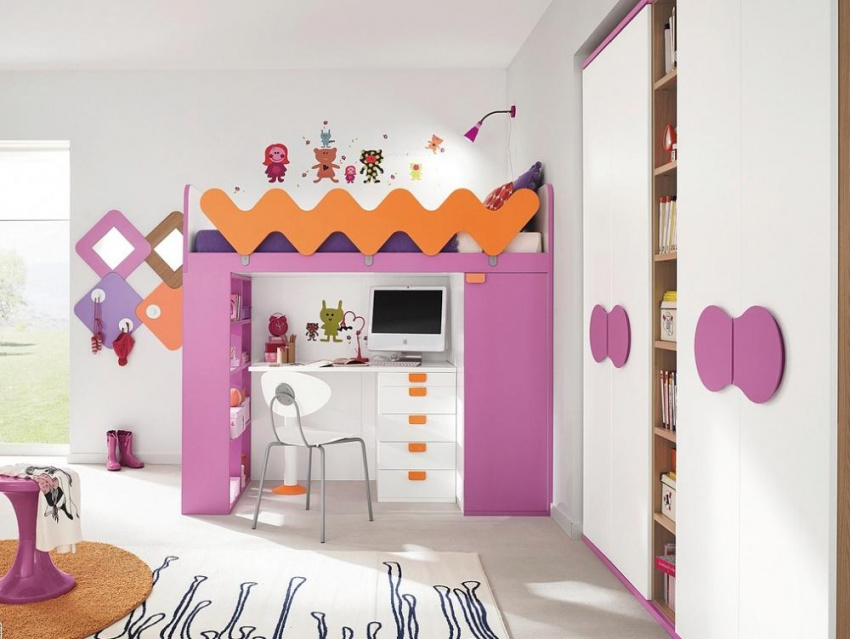 , những ý tưởng sử dụng màu sắc khéo léo trang trí phòng ngủ của trẻ