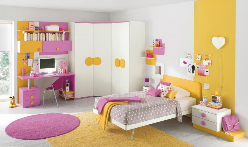 , những ý tưởng sử dụng màu sắc khéo léo trang trí phòng ngủ của trẻ