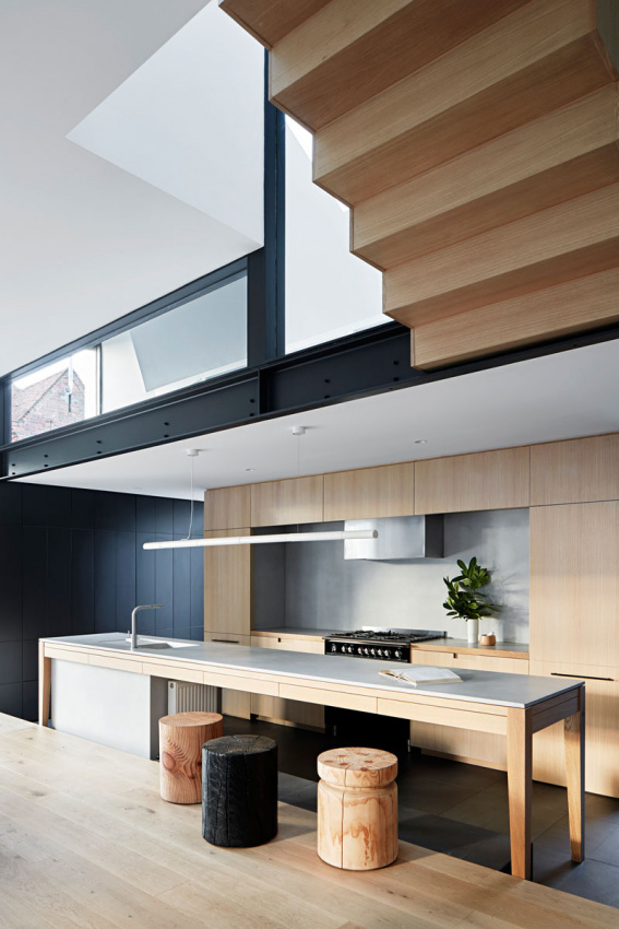 , không gian sống hiện đại trong ngôi nhà 2 tầng ở australia