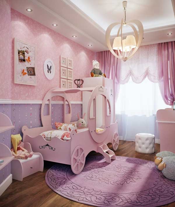 , phòng của bé gái thêm dễ thương với 15 mẫu giường tuyệt đẹp