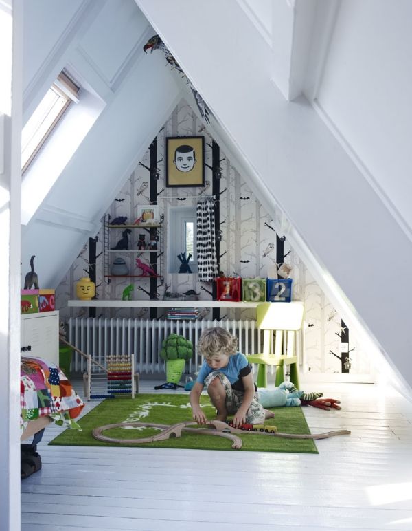 20 ý tưởng thiết kế phòng vui chơi cho bé ngay trên gác mái