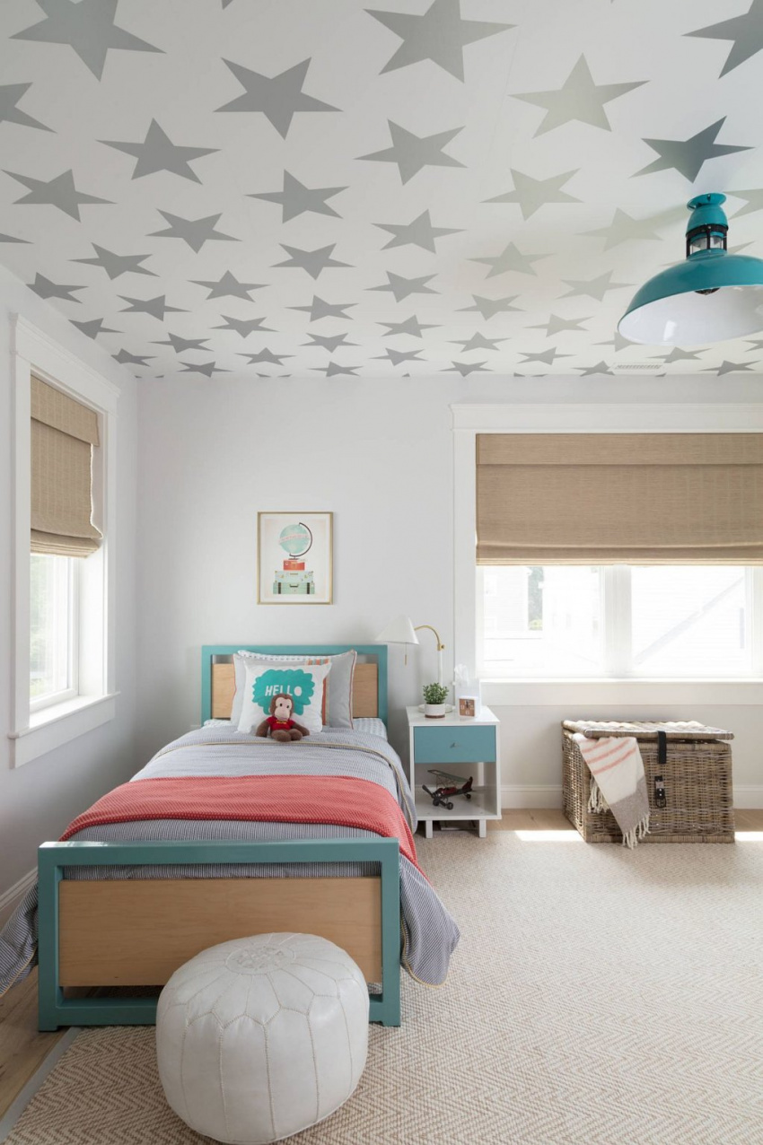 , giấy dán trần: xu hướng mới, độc đáo trong trang trí phòng ngủ của trẻ