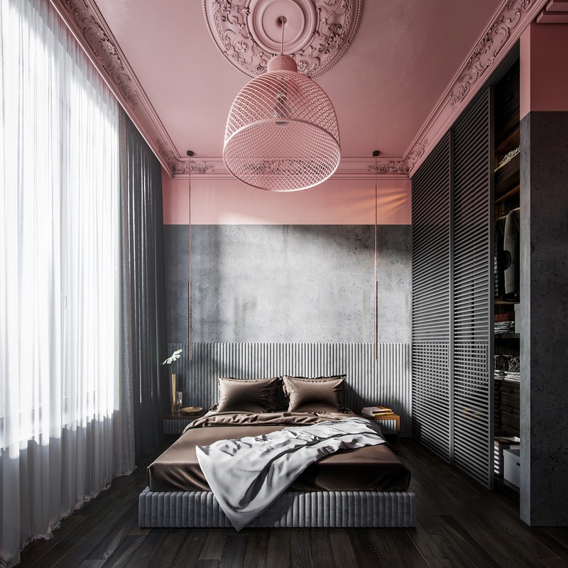 , làm ấm phòng ngủ mùa đông với sắc hồng pastel dịu ngọt