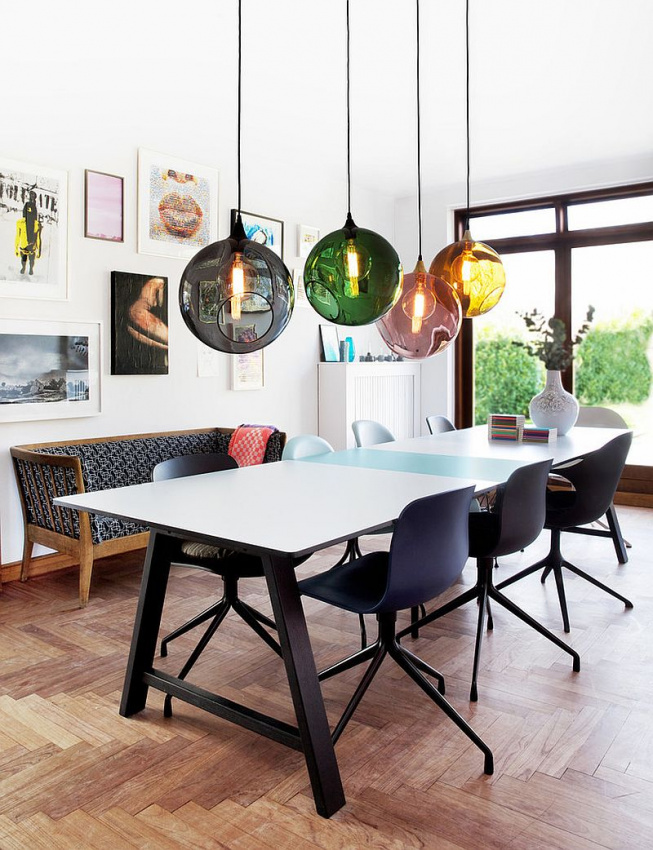15 thiết kế đèn bàn ăn đẹp miễn chê