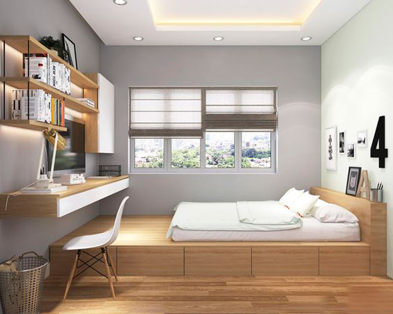 , 5 mẫu thiết kế nội thất phòng ngủ đẹp, tiết kiệm chi phí