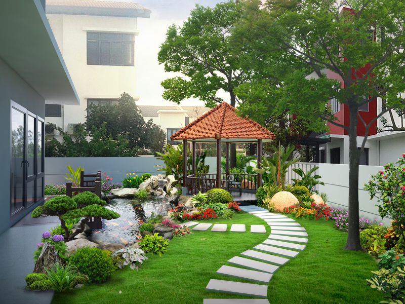 6 ý tưởng trang trí sân vườn ngày Tết - ALONGWALKER