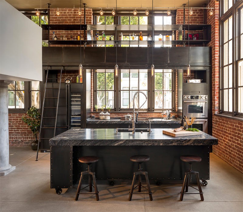 , 10 căn bếp thiết kế theo phong cách công nghiệp tuyệt đẹp